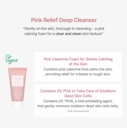 TOO COOL FOR SCHOOL Pink Relief Starter Kit Vegan Set