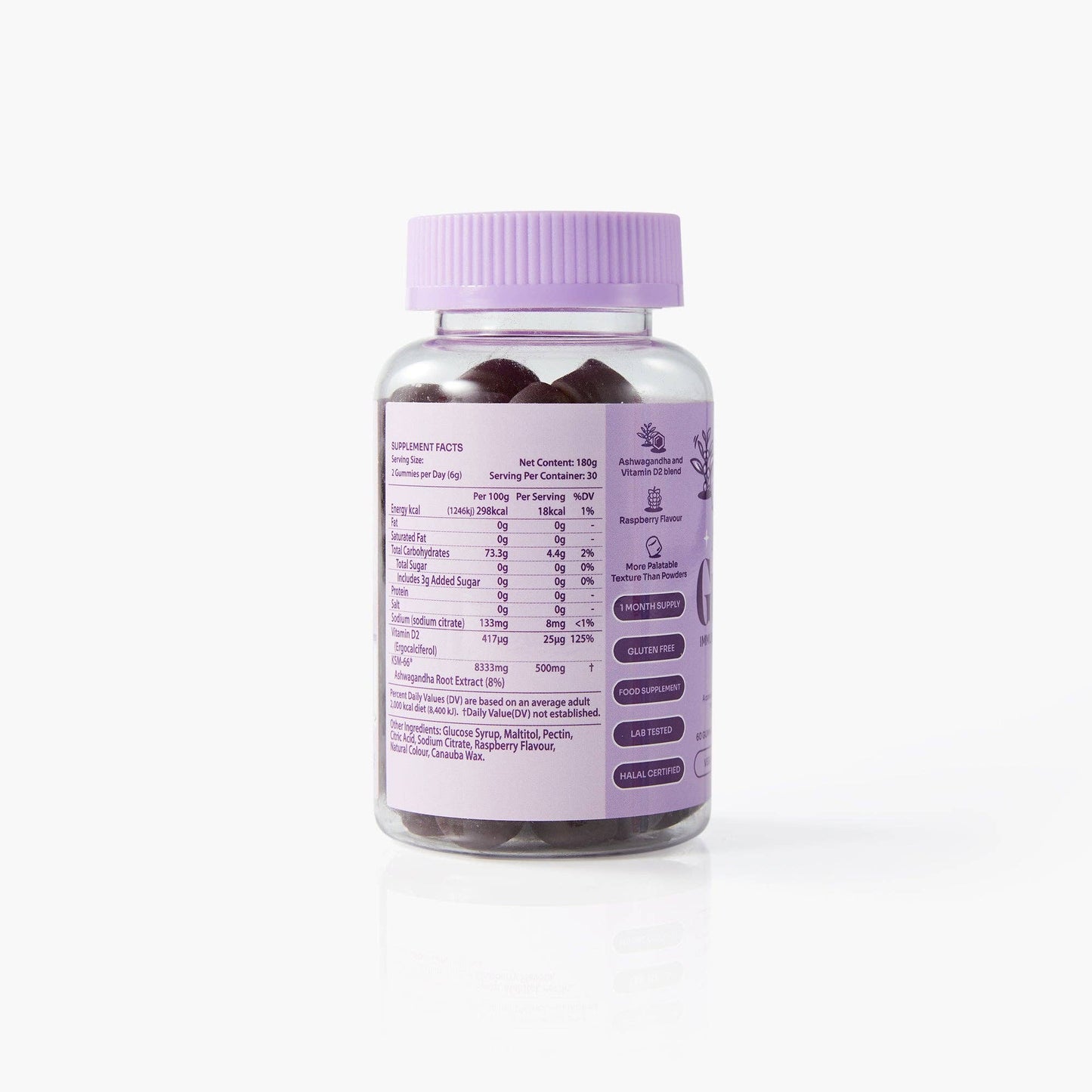Myga Ashwagandha Gummies – Vegan Raspberry Wellness Boost