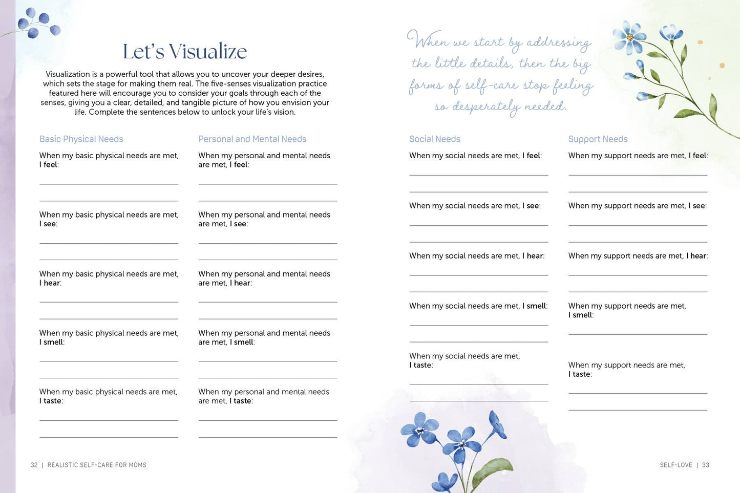 Realistic Self-Care for Moms: A Guided Journal