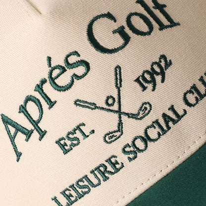 Après Golf Embroidered Two-Tone Bay Leaf Trucker Hat: DGN / ONE SIZE