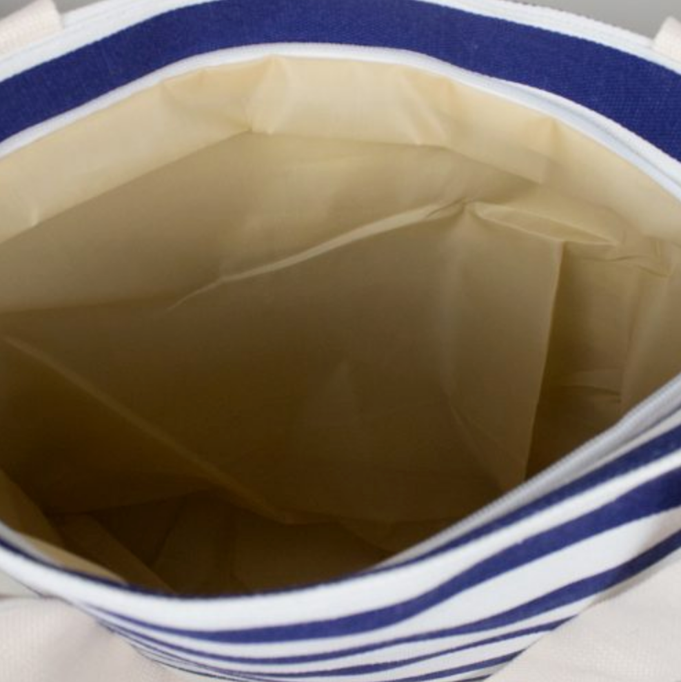Thick Stripped Beach Bag