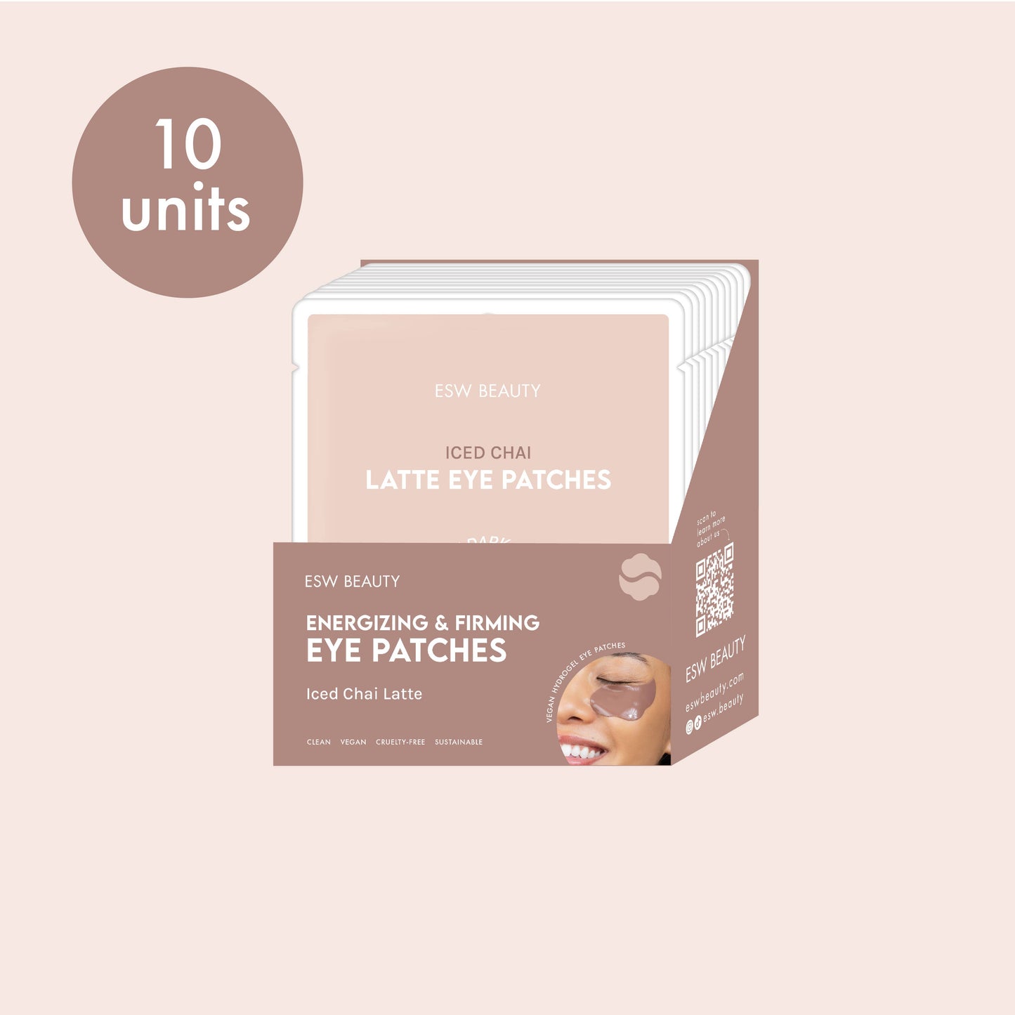 Iced Chai Latte Energizing & Firming Eye Patches Filled PDQ Display (10 pcs)