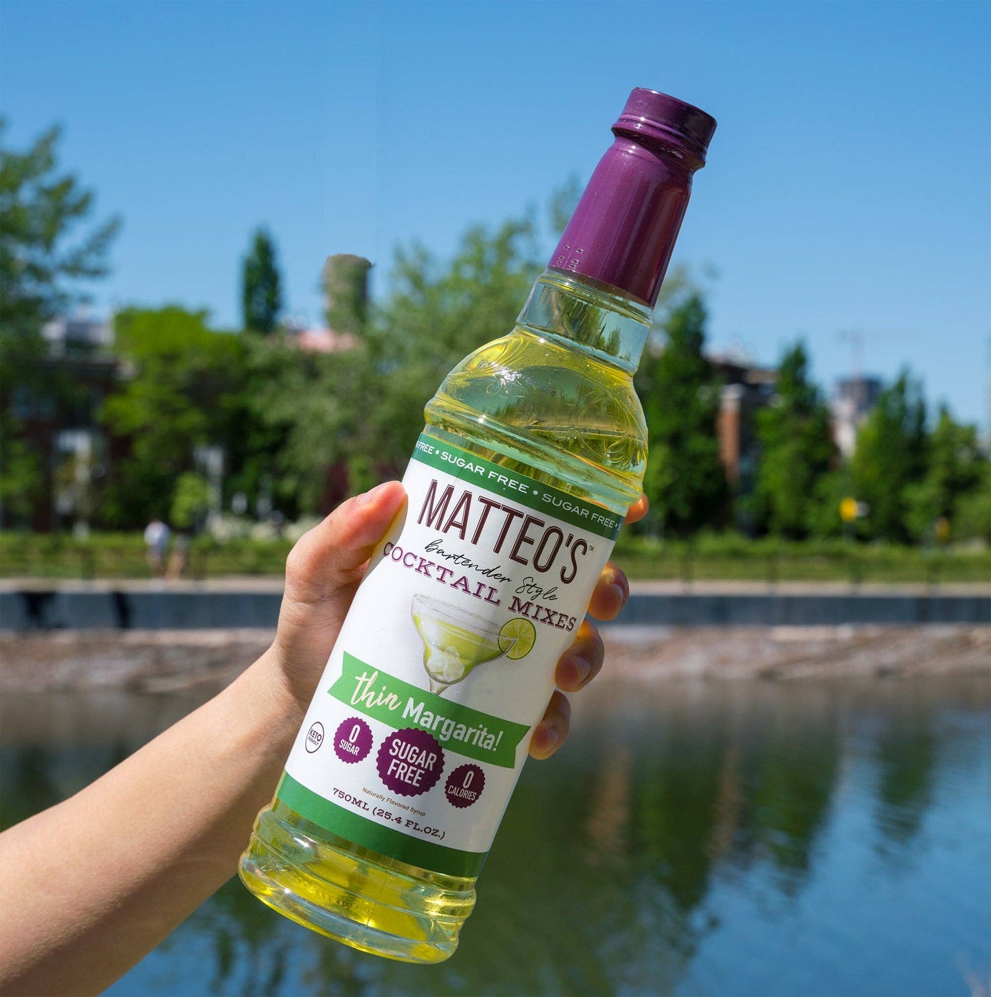 Matteo's Sugar Free Cocktail Mixes - Margarita - Delicious Cocktail Mixers, 0 Calories, 0 Sugar Cocktails, Keto Friendly Drinks: 1 Bottle