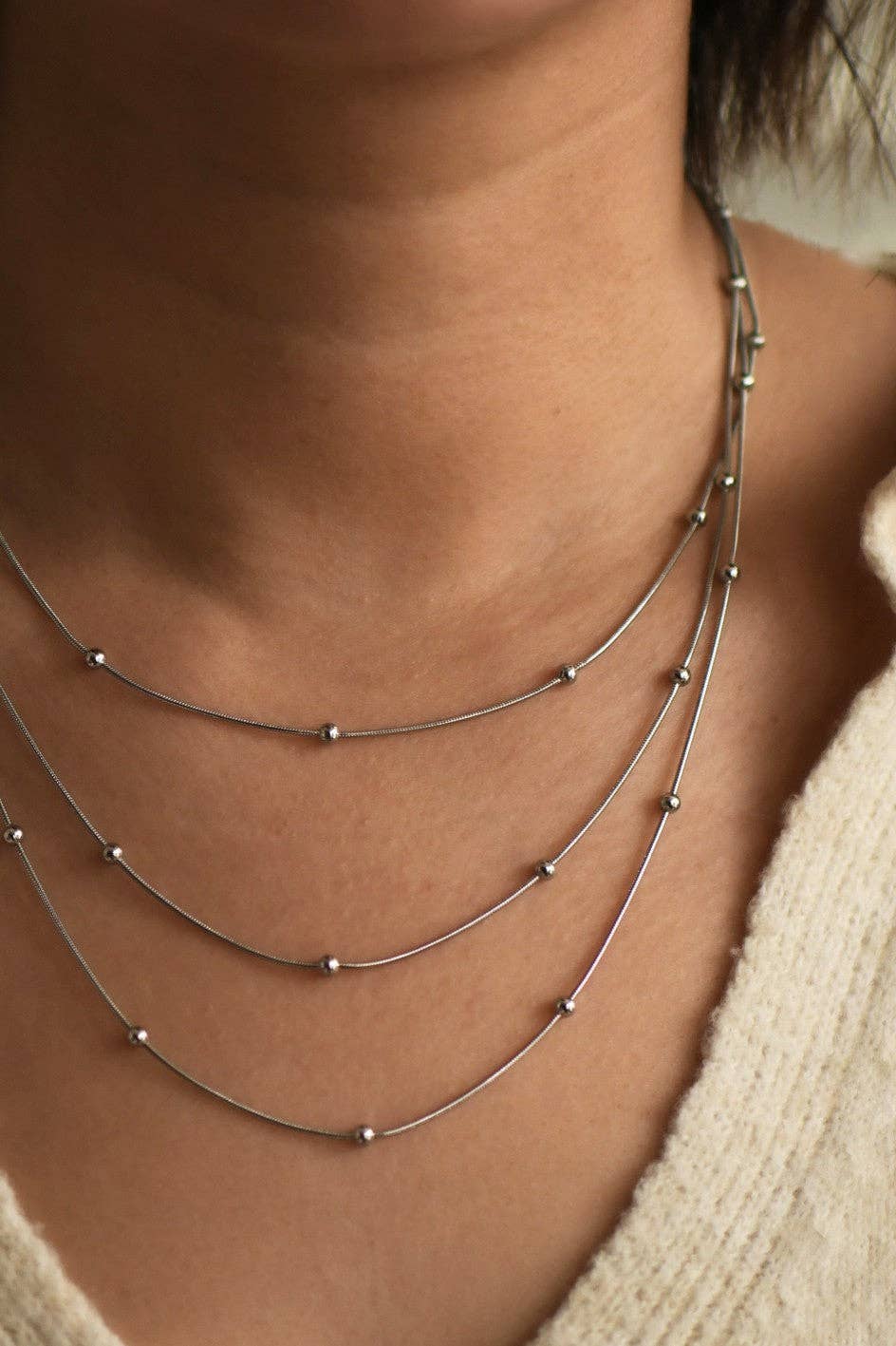 Tarnish-Resistant Waterproof Stainless Steel Chain Necklace