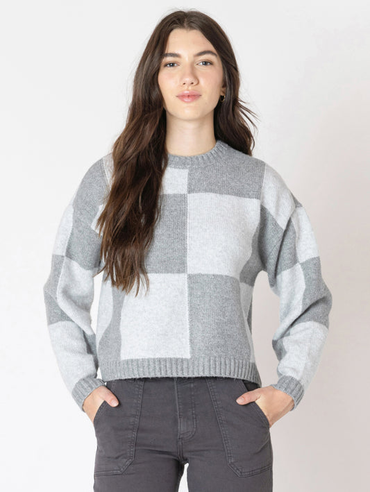 Heather Grey Colour Block Sweater