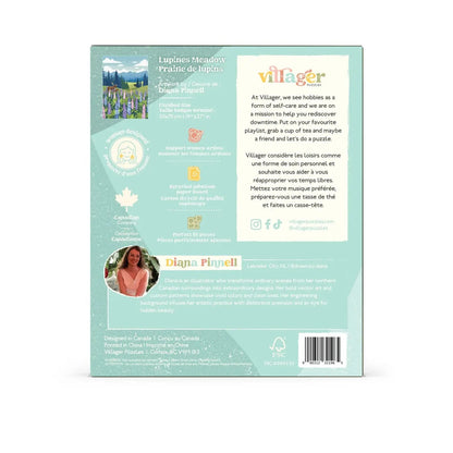 Lupines Meadow | 1000-Piece Puzzle | Designed in Canada