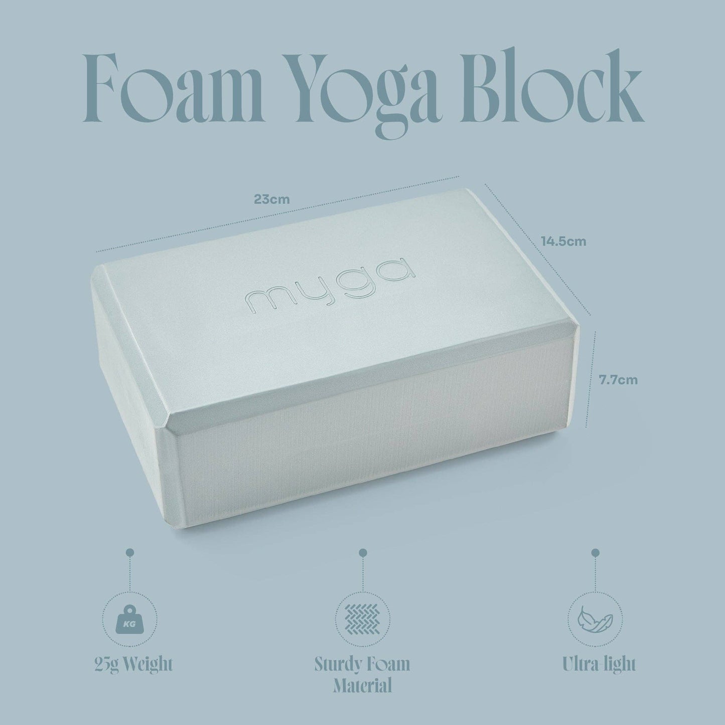 Foam Yoga Block - Teal