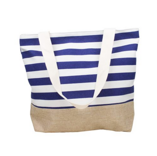 Thick Stripped Beach Bag