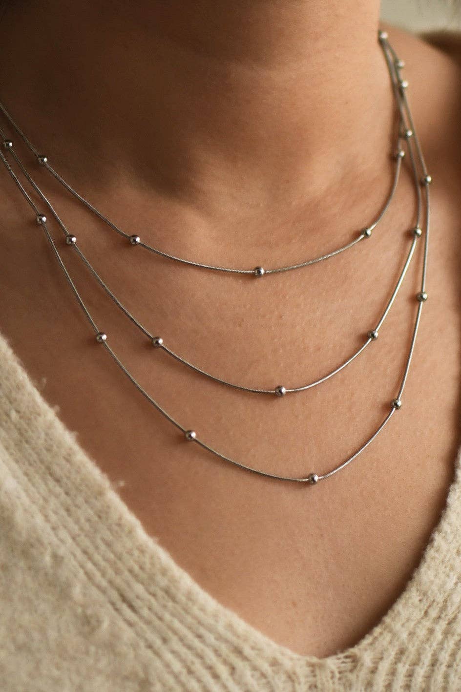 Tarnish-Resistant Waterproof Stainless Steel Chain Necklace