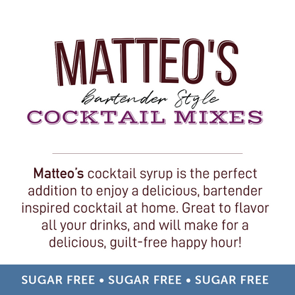 Matteo's Sugar Free Cocktail Mixes - Pina Colada - Delicious Cocktail Mixers, 0 Calories, 0 Sugar Cocktails, Keto Friendly Drinks: 1 Bottle