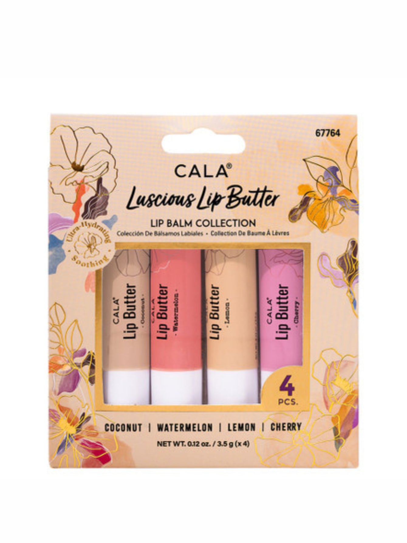 CALA Luscious Lip Butter Lip Balm Collection (Pack of 4)