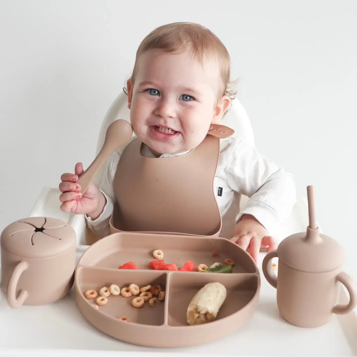 Sippy Cup with Straw, Spill-Proof & Anti-Stain - Dusty Pink: Dusty Pink