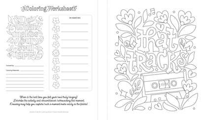 Modern Folk Art Coloring Book: 60 Patterns to Boost Joy