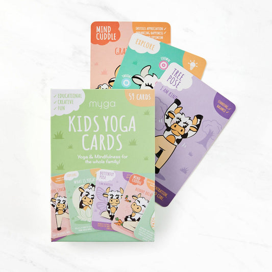 Myga Kids Yoga Cards – 52 Illustrated Yoga & Mindfulness