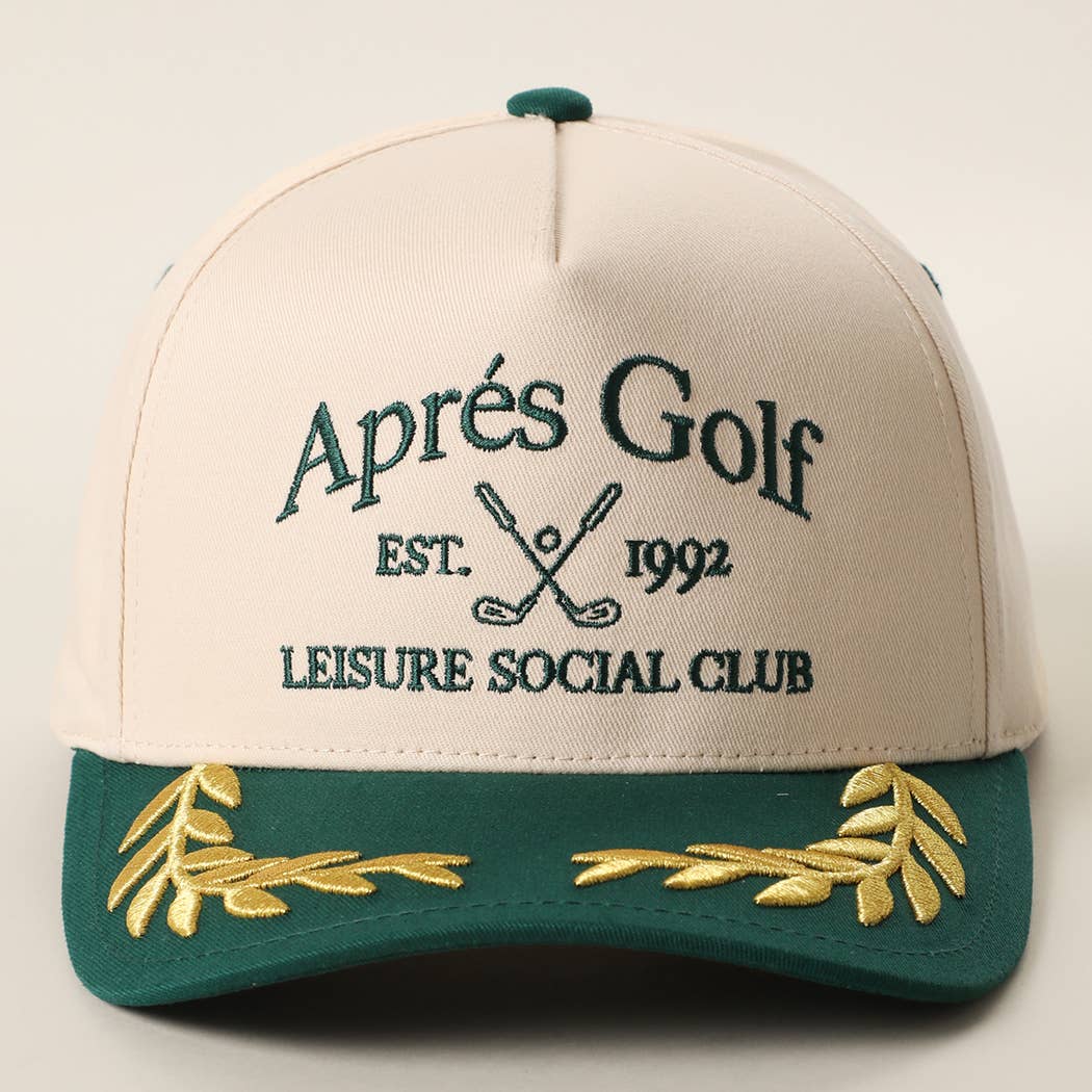 Après Golf Embroidered Two-Tone Bay Leaf Trucker Hat: DGN / ONE SIZE