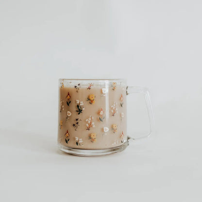 Mountain Wildflower Glass Mug