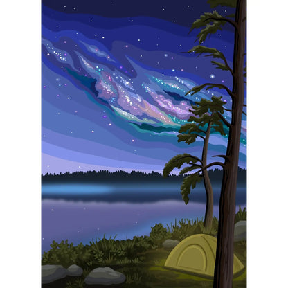 Northern Camping | 1000-Piece Puzzle | Designed in Canada
