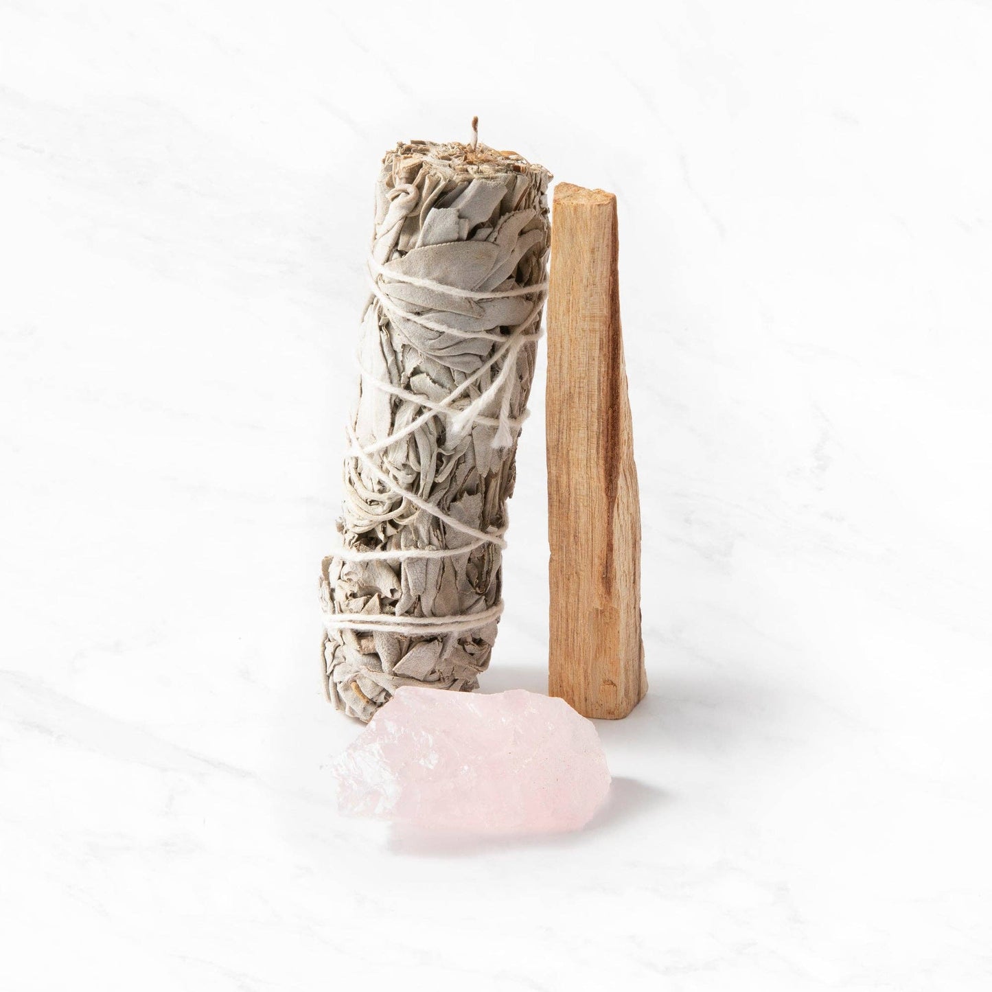 Smudge Ritual Set – Cleanse, Protect & Invite Positive Energy: Clear Quartz