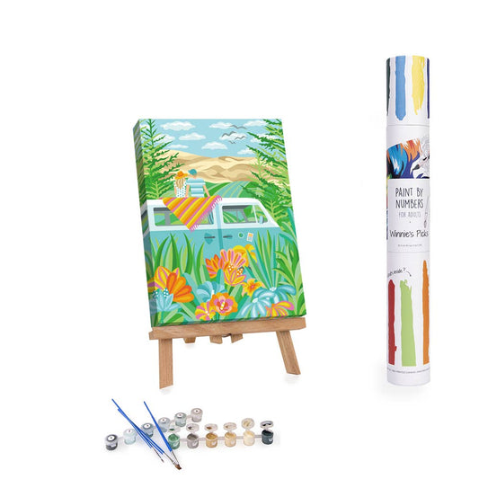 Campervan Traveling Around The World - 2025 Gift Paint by Numbers
