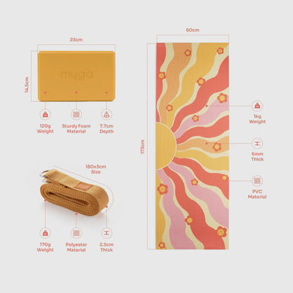 Printed Yoga Starter Kits: Groovy