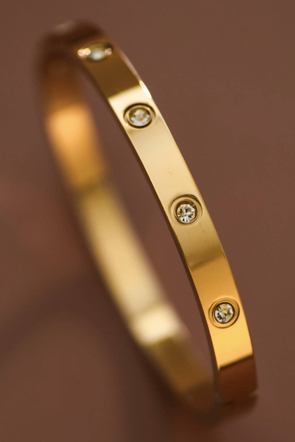 18K Gold Plated Waterproof Stainless Steel Bangle