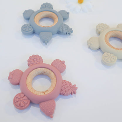 Fruit Teether Ring - Cream: Cream