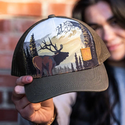 Elk Unisex Trucker - Brown