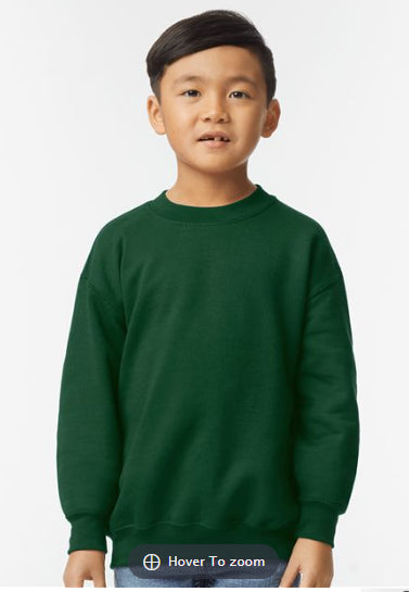 WAKAW LAKE Custom Crewneck - Youth: Forest / Wakaw Lake Word Art / Youth Small
