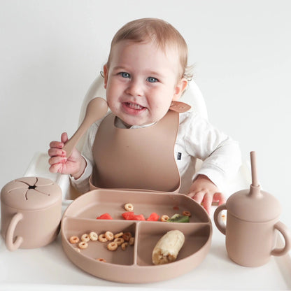 Sippy Cup with Straw, Spill-Proof & Anti-Stain - Caramel: Caramel