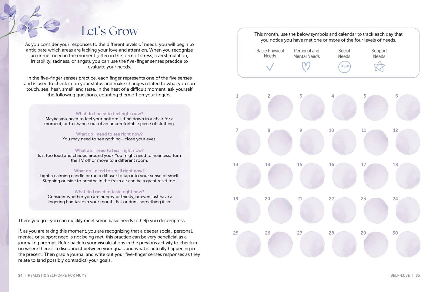 Realistic Self-Care for Moms: A Guided Journal