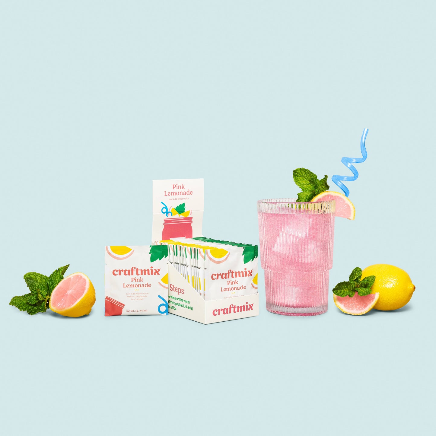 Pink Lemonade Cocktail / Mocktail Mixer
