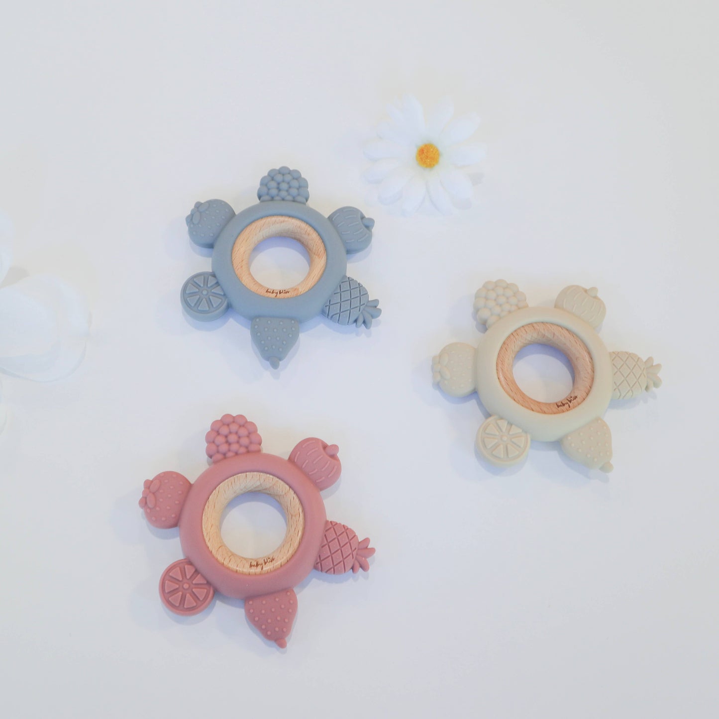 Fruit Teether Ring - Cream: Cream