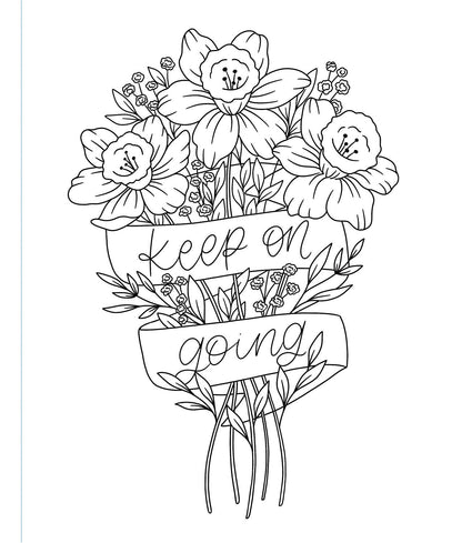 On the Bright Side Coloring Book: Floral Patterns