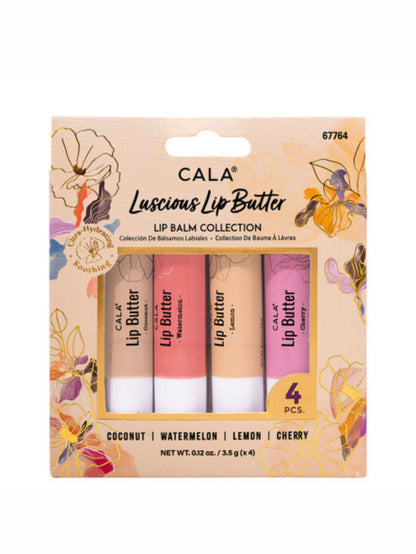 CALA Luscious Lip Butter Lip Balm Collection (Pack of 4)