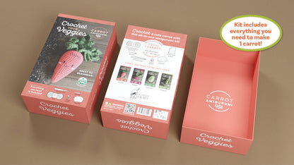 Crochet Your Veggies Amigurumi Kit Carrot