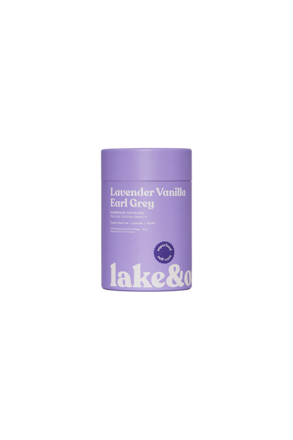 Lavender Vanilla Earl Grey -  Superfood Tea Blend: Retail Glass Jar