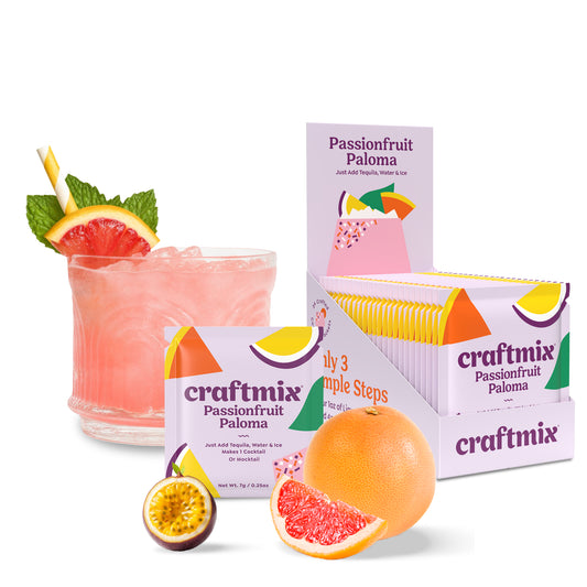 Passionfruit Paloma Cocktail / Mocktail Mixer - 24ct Caddy