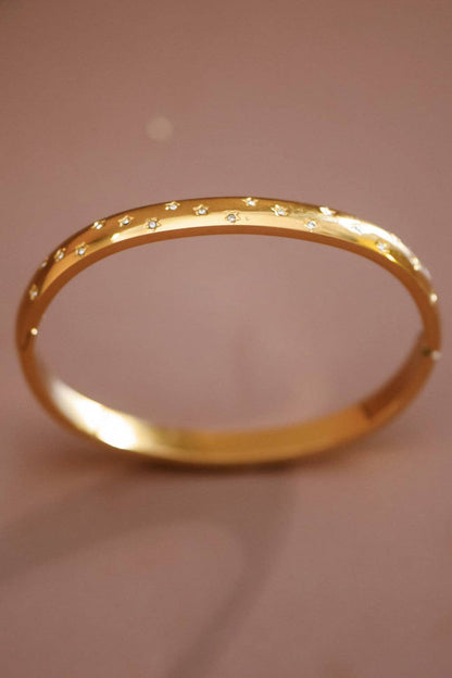 18K Gold Plated Waterproof Stainless Steel Bangle