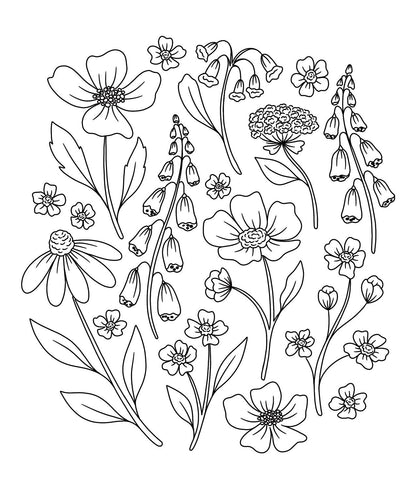 On the Bright Side Coloring Book: Floral Patterns