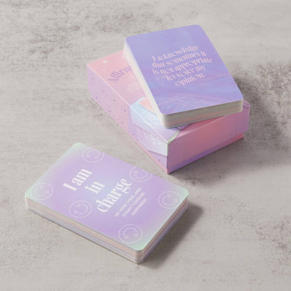 Myga Teenager Affirmation Cards – 60 Positive Mindset Cards for Teens