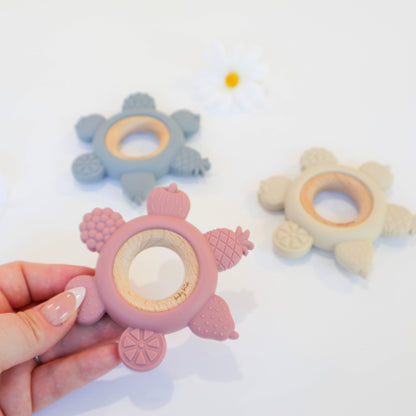 Fruit Teether Ring - Cream: Cream