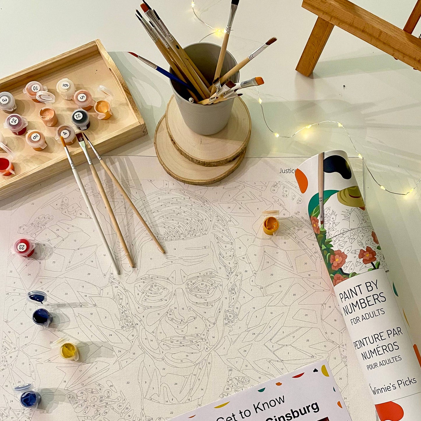 Country Lane - DIY Fall Paint by Numbers kit