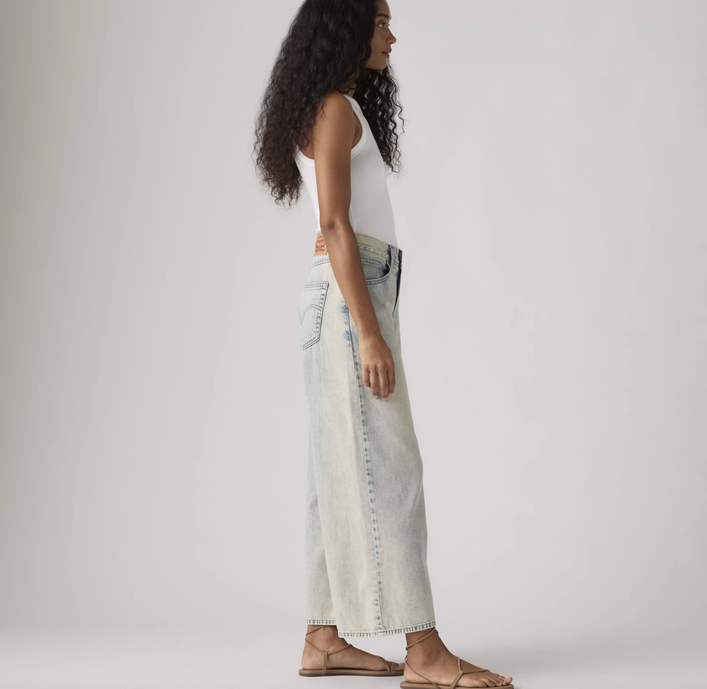 Middy wide leg ankle a little hazy