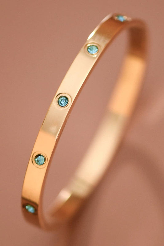 18K Gold Plated Waterproof Stainless Steel Bangle - 7984: S0OX3T7984