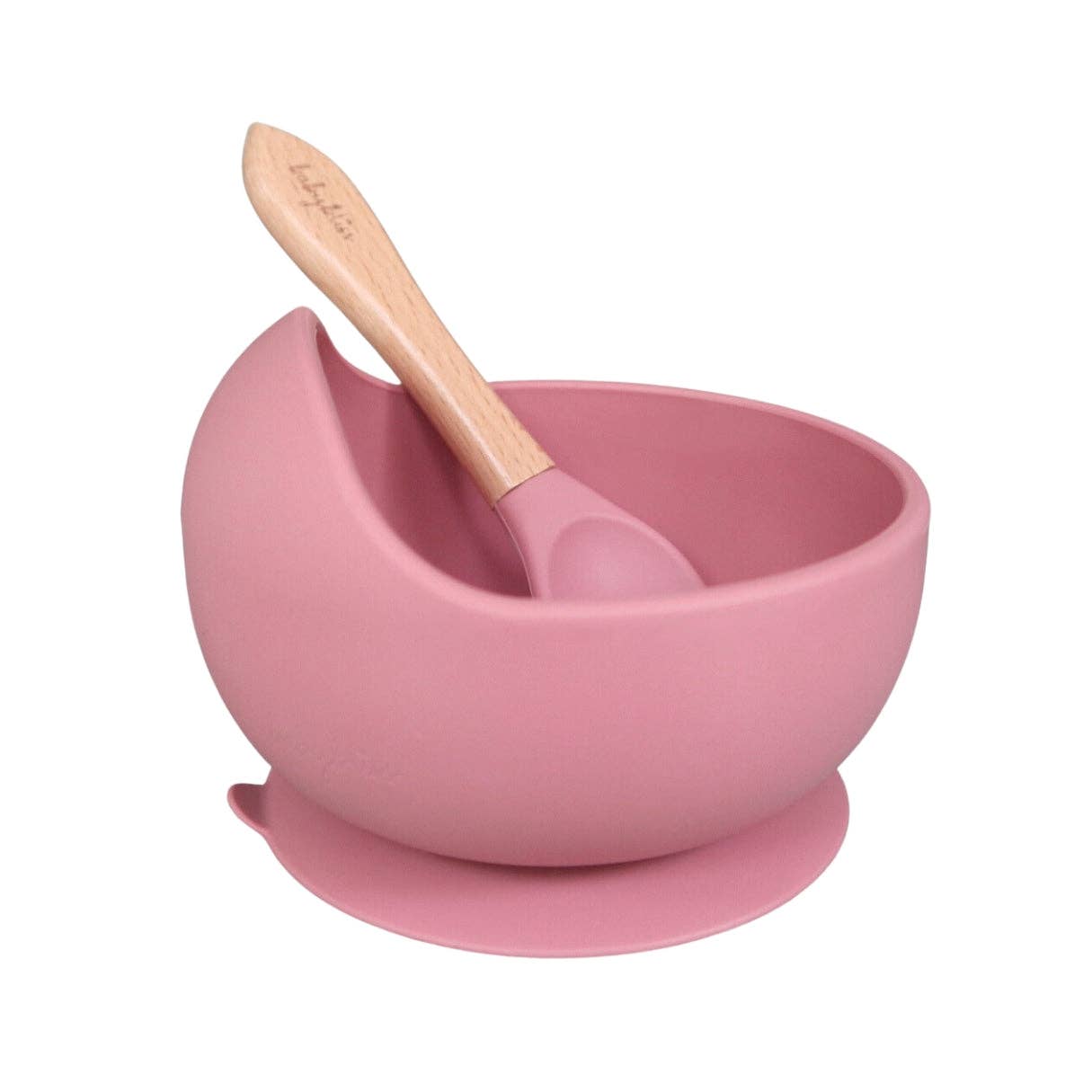 Bowl & Wooden Spoon Set - Dusty Rose: Dusty Rose