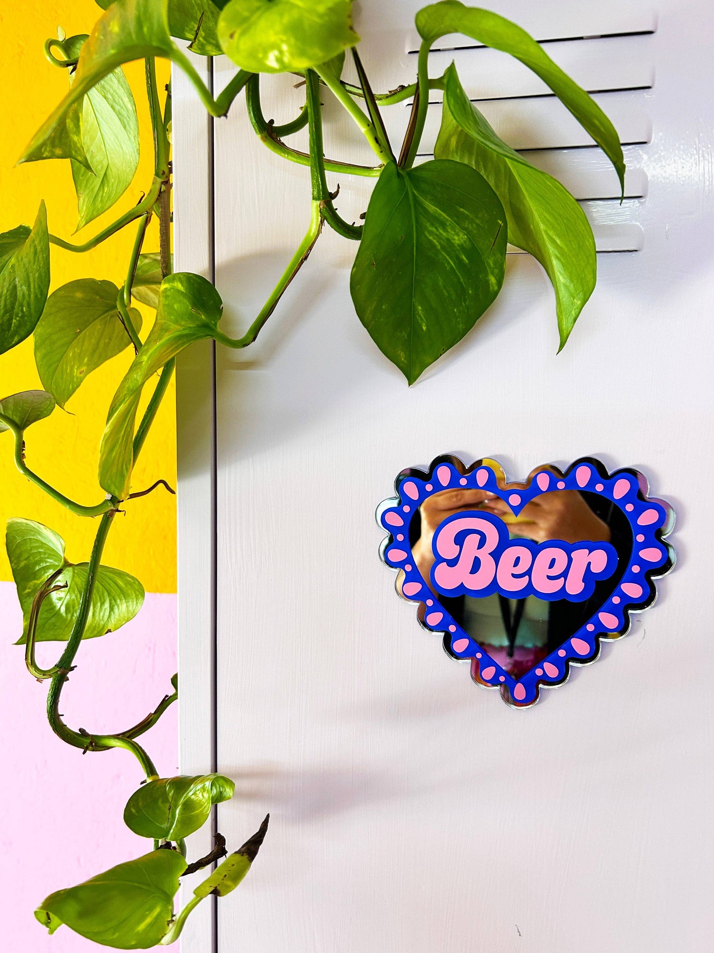 I Heart Beer Mirror