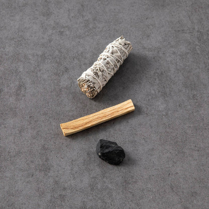 Smudge Ritual Set – Cleanse, Protect & Invite Positive Energy: Clear Quartz