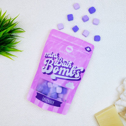 Lavender - Mini Bath Bombs- Gift Bag