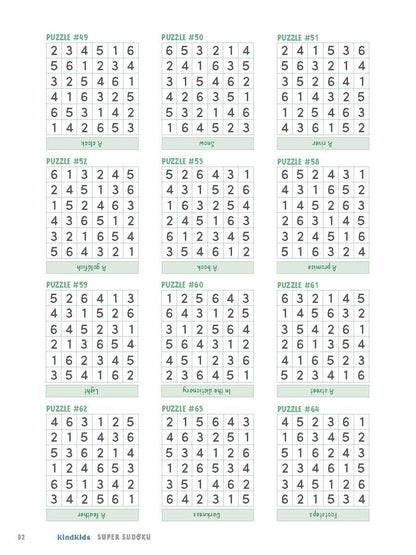 KindKids Super Sudoku - Kids' Activity Book