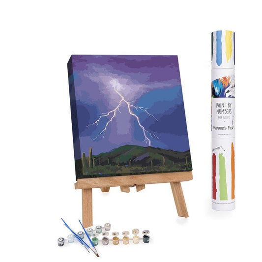 Lightning Night Strike Paint Set - 2025 Wall Art: Without Frame
